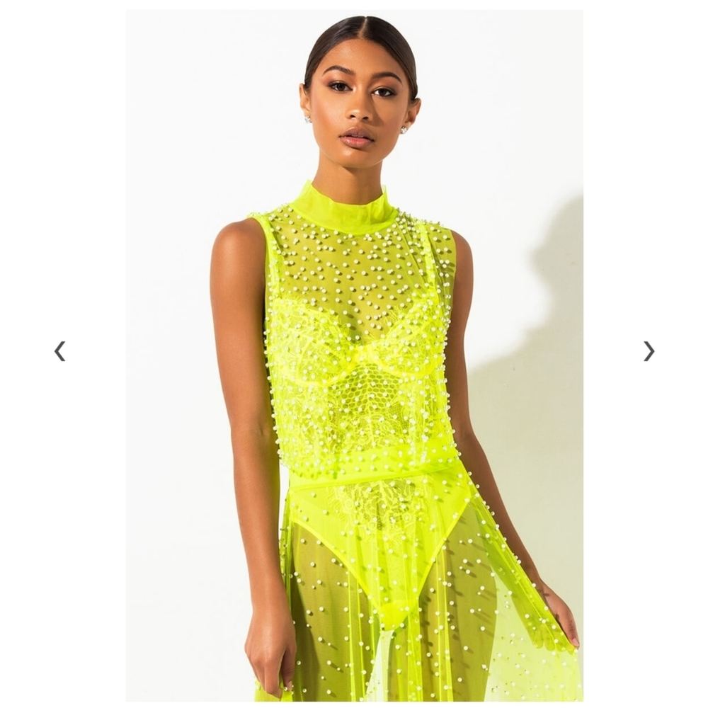 Pearl Mesh Top